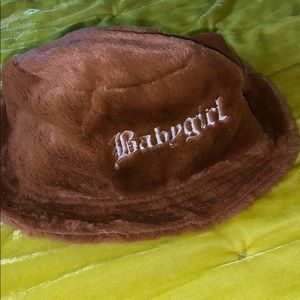 Babygirl Fur Bucket Hat
